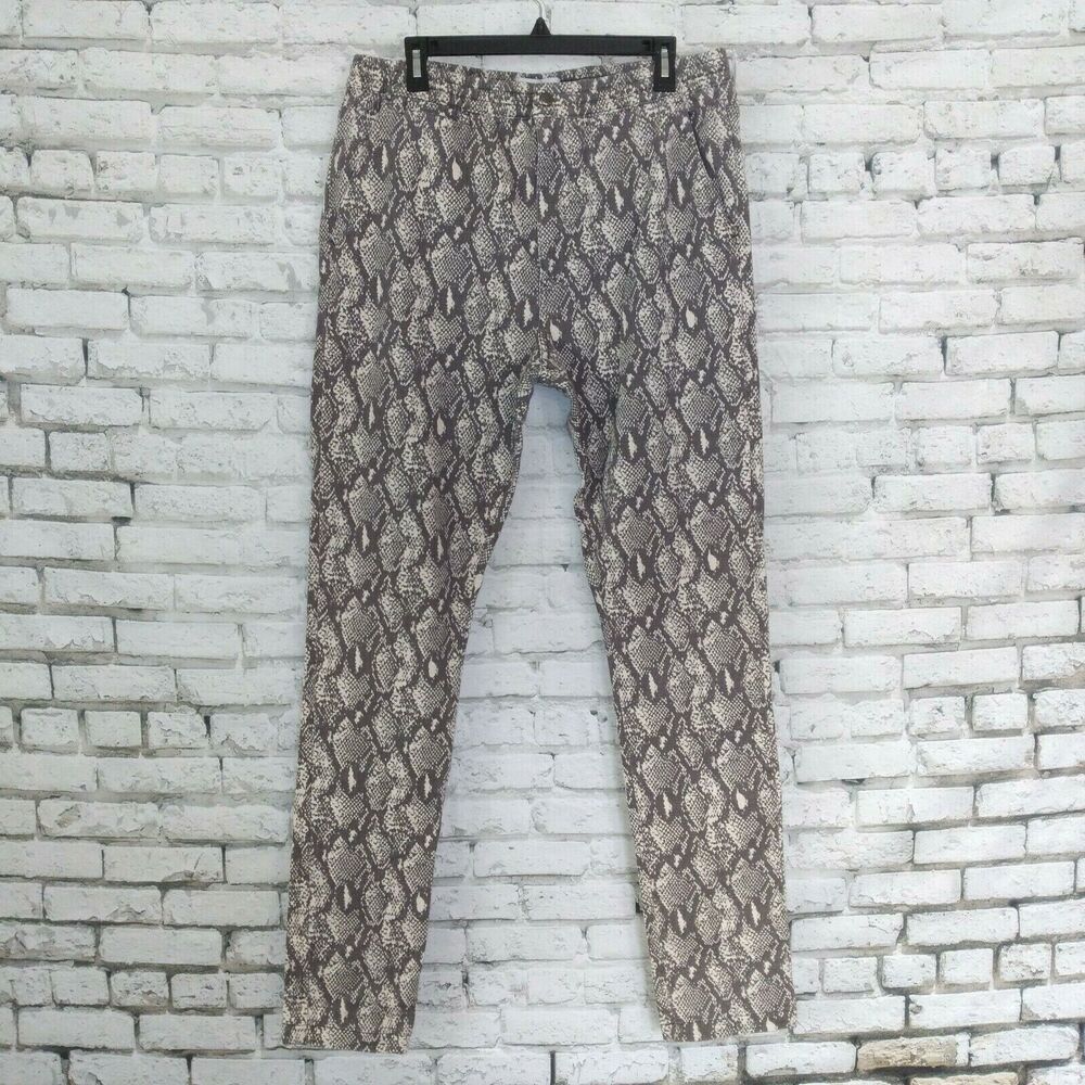 Urban Outfitters Pants Womens Large Snake Print Skinny Leg High Rise Drawstring
